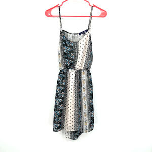 Ocean Drive size small sleeveless open back mini‎ dress blue white